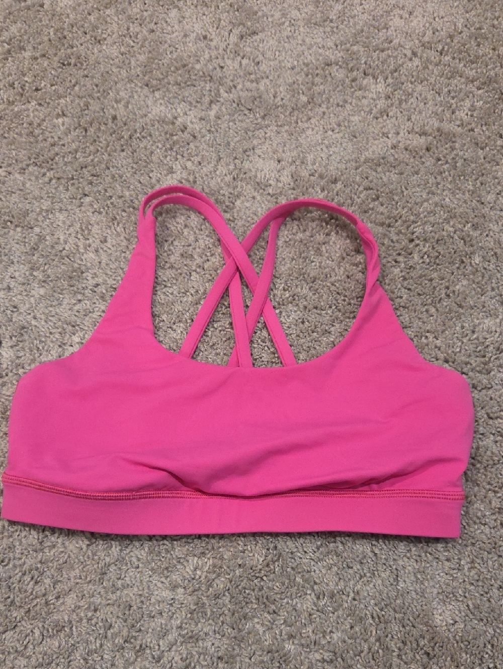 lululemon athletica Hot Pink Strappy Sports Bra
